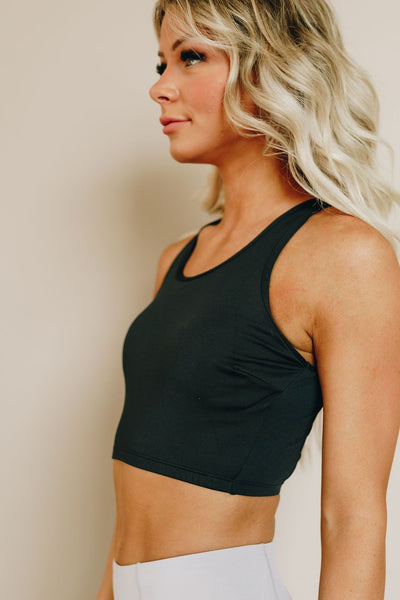 Fit to Be Tied Lace up Crop Bra