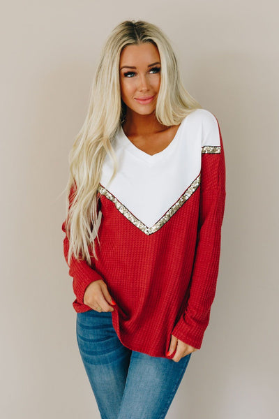Material Girls Color Block Pullover