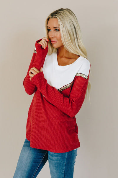 Material Girls Color Block Pullover