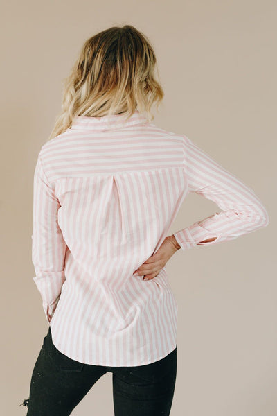 Call You Mine Striped Button Up Top
