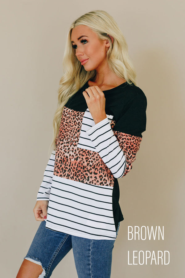 Color Coordinate Patterned Top