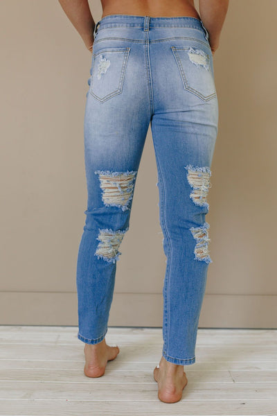 Cathy Distressed Skinny Jeans