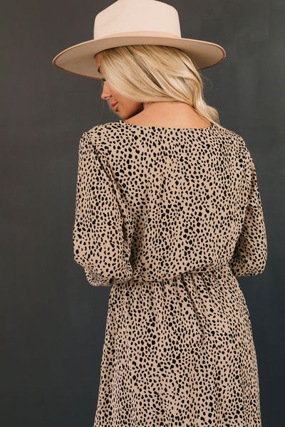 Lost in Paris Leopard Dress