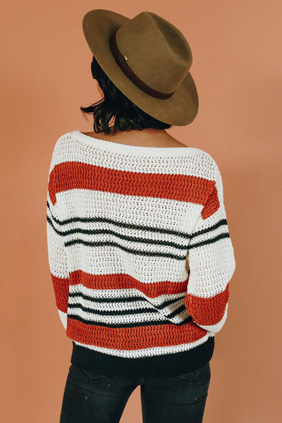 Fashion Capital Striped Knit Sweater