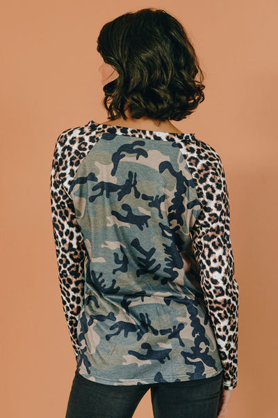 Crazier Things Leopard Camo Top