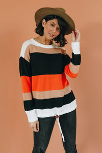 Owen Color Block Knit Sweater