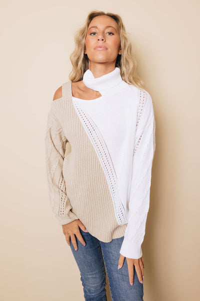 Larkin Cold Shoulder Sweater