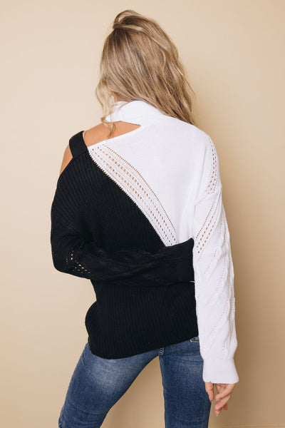 Larkin Cold Shoulder Sweater