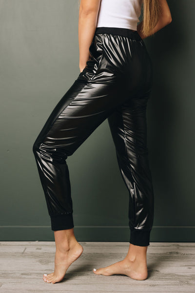 Rock and Roll Leather Joggers
