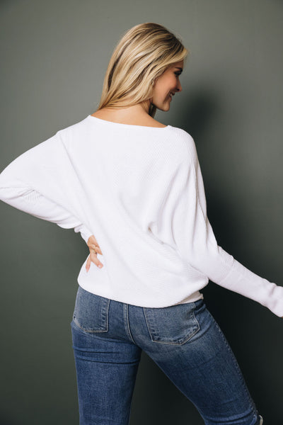 Brandy Slouched Shoulder Sweater