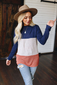 Knot Day Dreaming Color Block Tunic