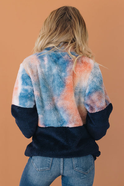 Out for a Stroll Tie Dye Fuffy Pullover