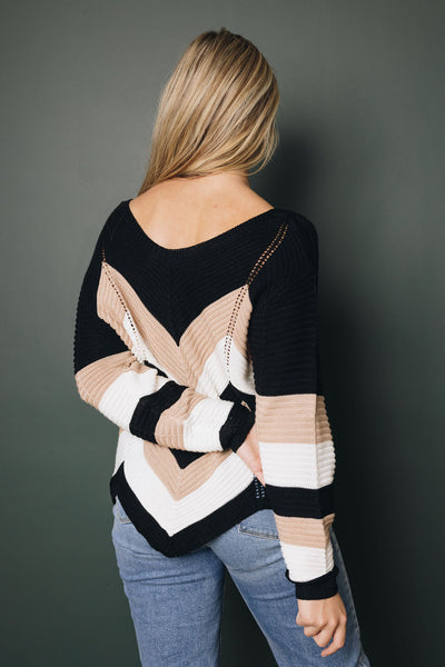 Naomi Chevron Sweater