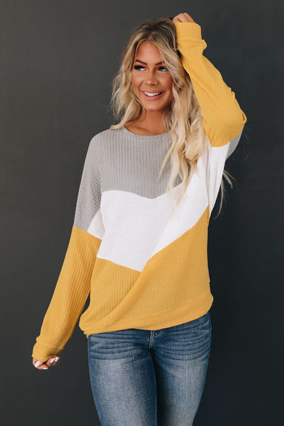 High Hopes Thermal Color-Block Top