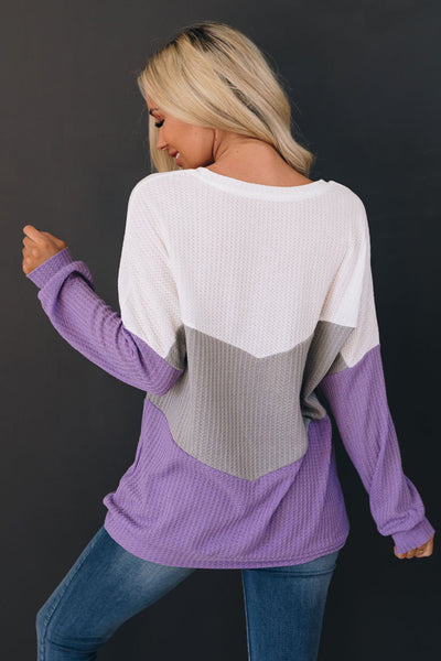 High Hopes Thermal Color-Block Top