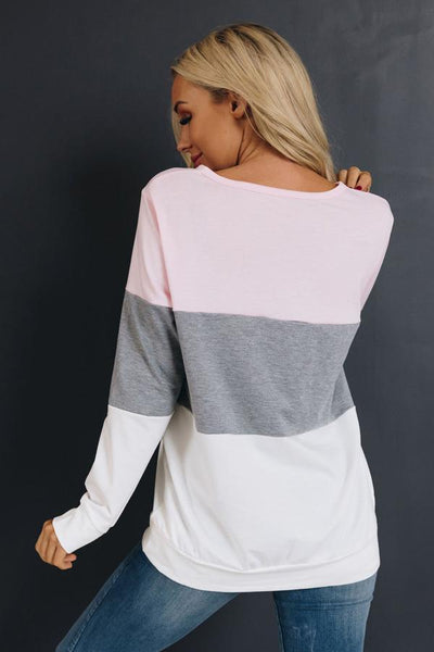 One Man Show Colorblock Top