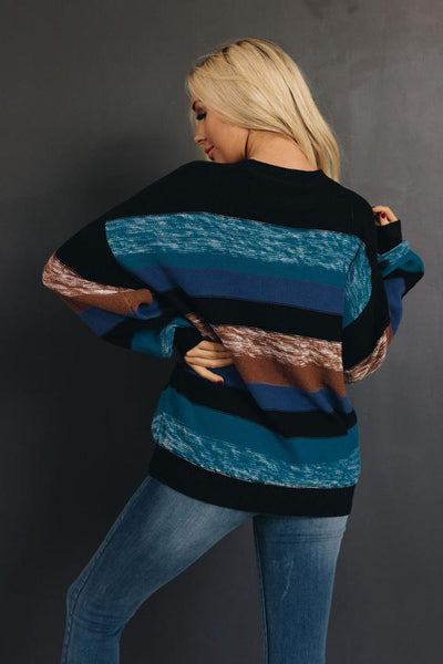 Bentley Color Block Knit Sweater