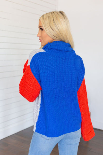 Take Shape Color Block Sweater