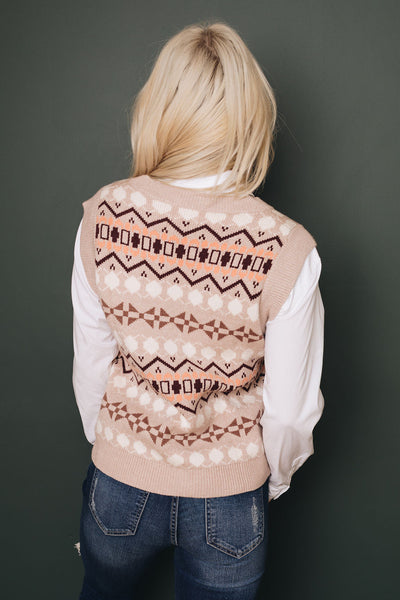 Gwen Tribal Sweater Vest