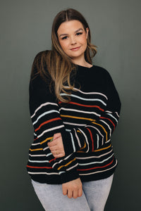 Plus Size - Jamilla Striped Sweater