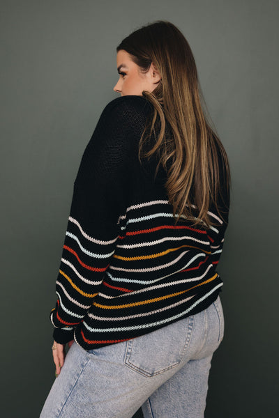 Plus Size - Jamilla Striped Sweater