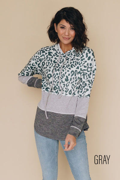 Over And Over Again Leopard Hoodie