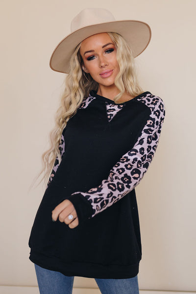 Carrie Leopard Top