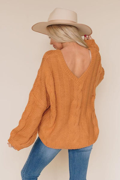 Bubblegum Knit Braided Sweater