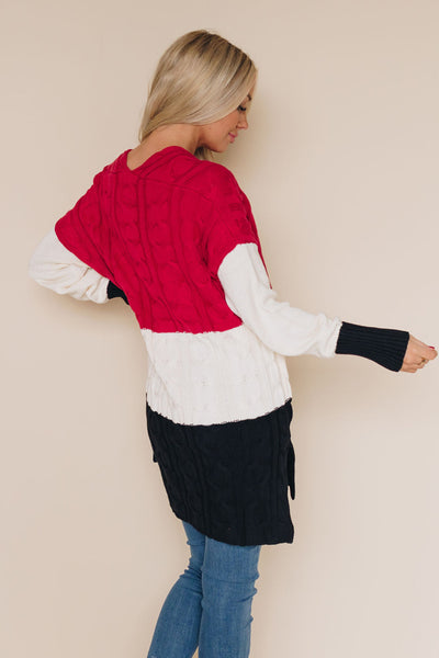 Up To You Colorblock Sweater
