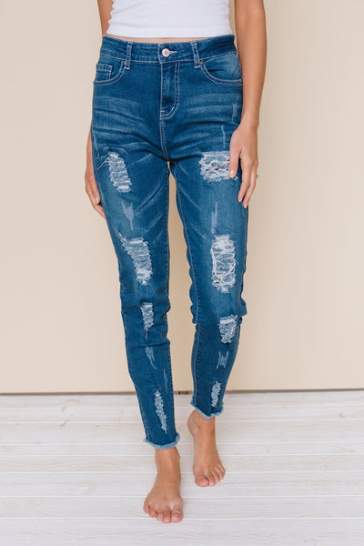 Singapore Leopard Patch Jeans