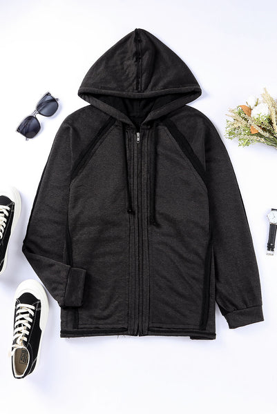 Oversized Zip Up Hoodie with Pockets