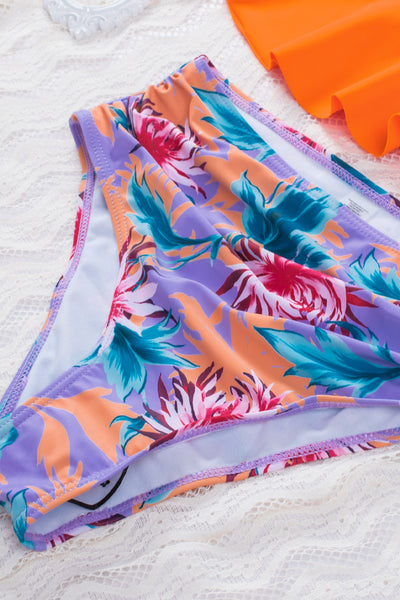 Floral Frill Bikini Set
