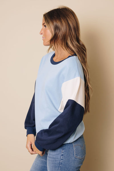 Hilly Colorblock Pullover Sweatshirt