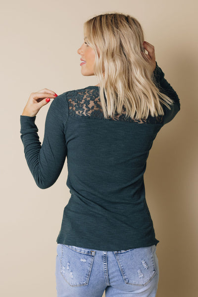 Beth Lace Long Sleeve Top