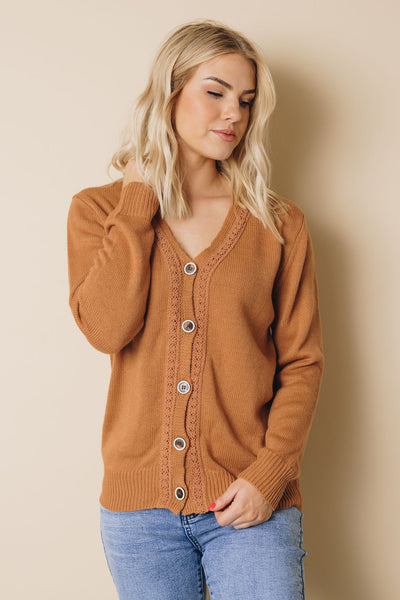 Honey Lace Buttoned Cardigan