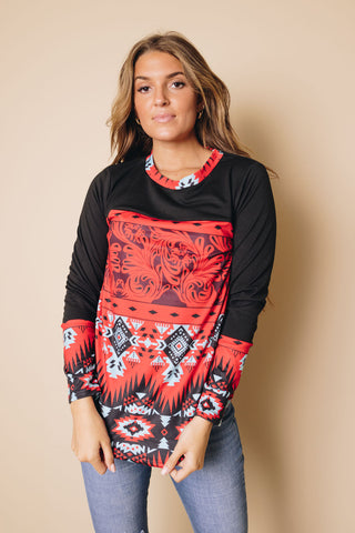 Aztec Pullover Sweatshirt