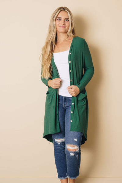 Easy Living High Low Ribbed Cardigan