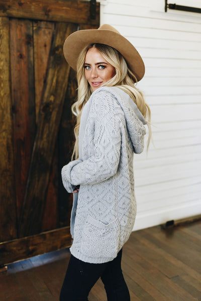 Only Want You Knit Hooded Cardigan