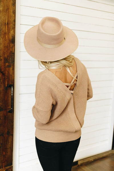 Its Knit to Be Cross Back Sweater