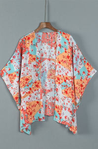 Floral Patchwork Sheer Kimono