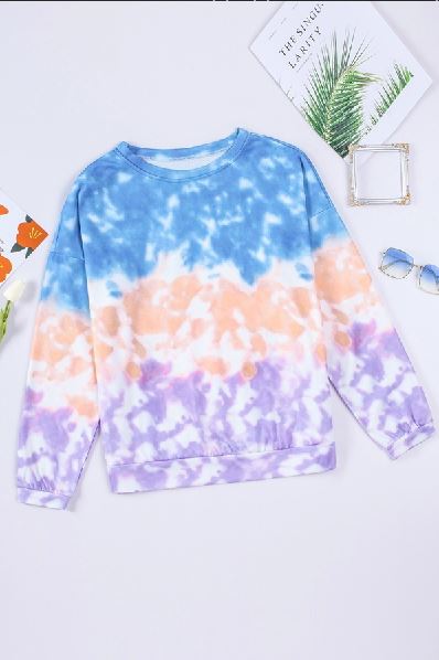 Throwback Ombre Tie Dye Sweater