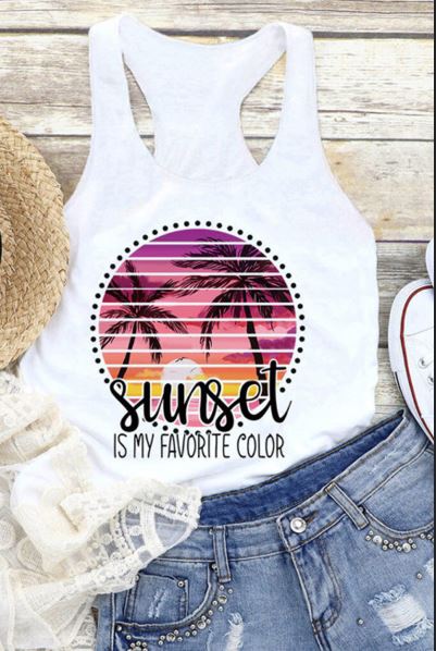 Sunset Is My Favorite Color Tank
