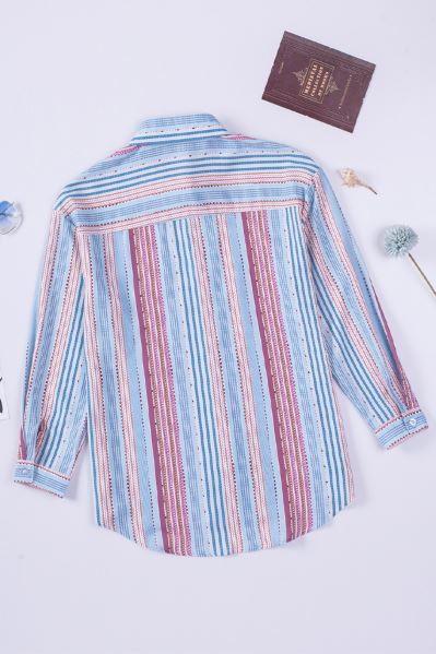 Striped Woven Buttons Shirt