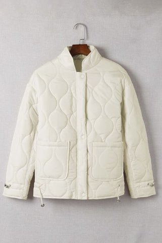 Stand Collar Quilted Liner Jacket
