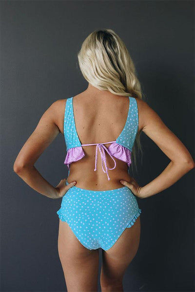Love Freely Patterned Ruffle One Piece