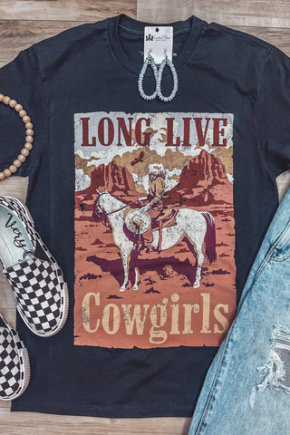 Cowgirls Graphic Print Short Sleeve T Shirt