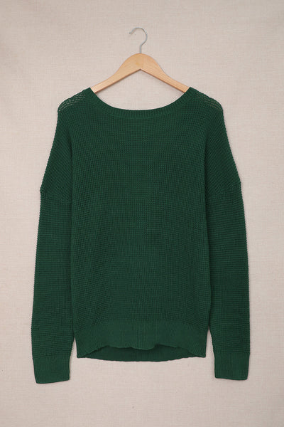 Its Knit to Be Cross Back Sweater