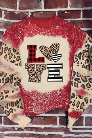 Valentines Leopard LOVE Element Sweatshirt